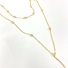 Load image into Gallery viewer, Cascading crystal lariat
